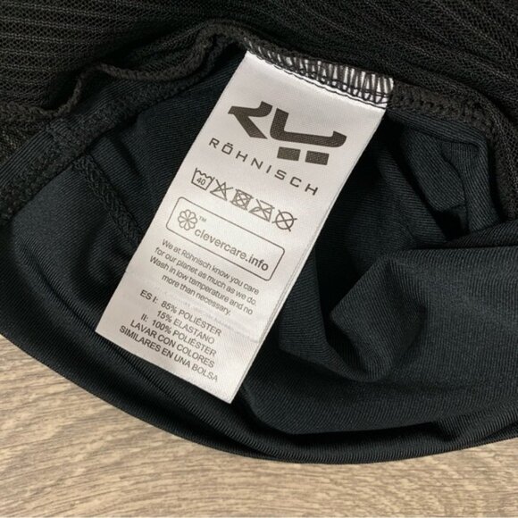 Rohnisch Women’s T-shirt High Lo Half mesh Mesh Black Size Small - Picture 4 of 6
